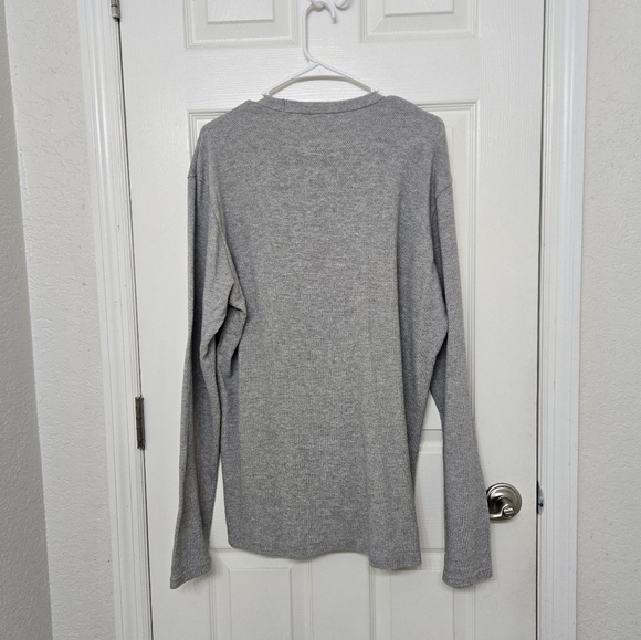 Lacoste Cotton long sleeve crew neck thermal waffle tee pullover 7 slim fit 2XL - Picture 7 of 7